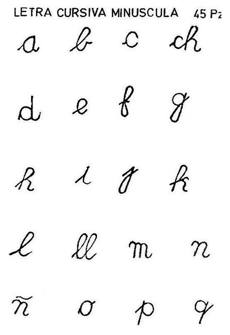 Alfabeto Letra Cursiva Imagui Abecedario En Cursiva Cursiva Images