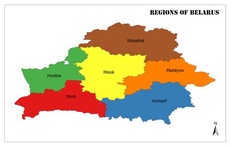Regions Of Belarus Mappr
