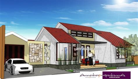 Model atap rumah pelana standar / bentuk atap gable. Bicara: Rumah Konsep Moden Tradisional