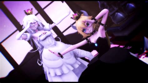 Mmd Spinal Fluid Explosion Girls Boosette Bowsette Youtube