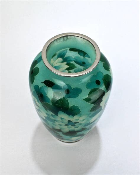Japanese Green Plique à Jour Enamel Or Cloisonne Vase At 1stdibs Id