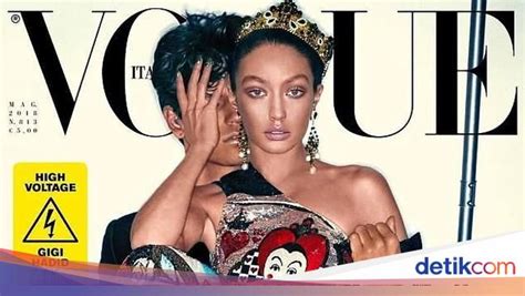 Berkulit Gelap Di Majalah Vogue Gigi Hadid Hampir Tak Dikenali