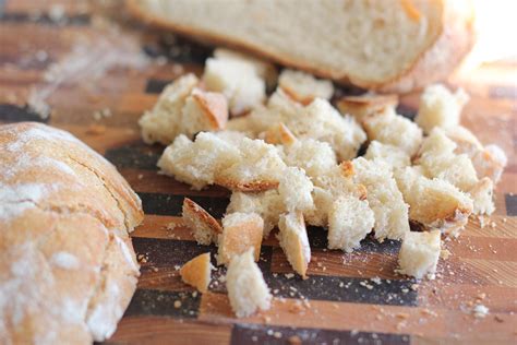 Whenever you have bread leftover that you won't use before it goes stale, cut it into ½ inch cubes and dry it out using the recipe below. How to Make Dried Bread Cubes for Stuffing