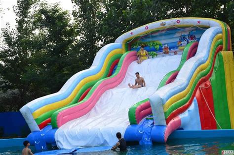 Factory Direct Inflatable Castle Slides Pool Slide Large Water Park Inflatable Pool Ky