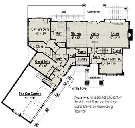 House Plan 7806 00003 Lake Front Plan 2221 Square Feet 2 3
