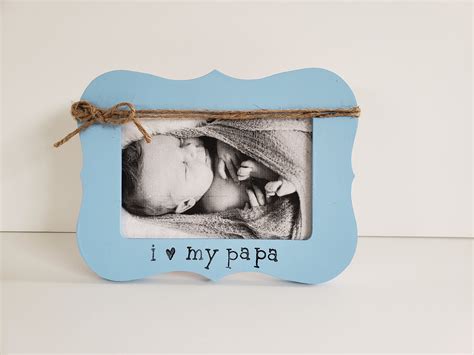 I Love My Papa Picture Frame Father S Day Gift Papa Photo Frame