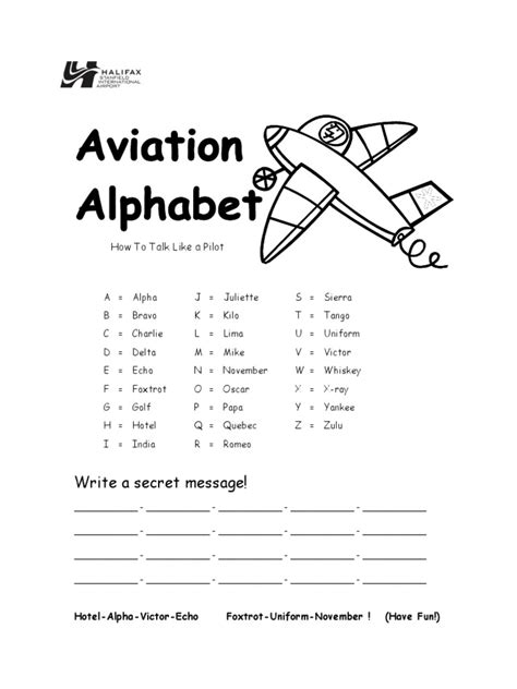 Aviation Alphabet Printable Printable World Holiday