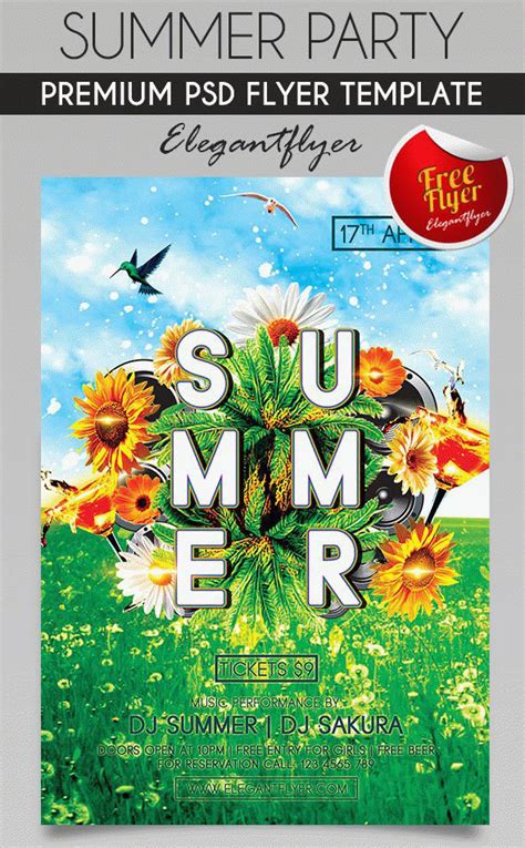 All these flyers are suitable for any club, party, business, seasonals and more. 20 Free PSD Modern & Stylish Summer Flyer Templates for ...