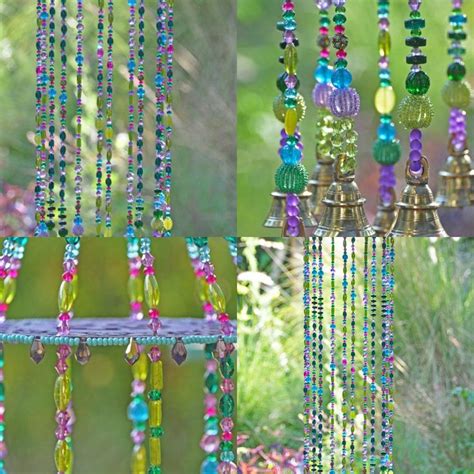 Turquoise Purple And Fuchsia Wind Chime Sun Catcher With Etsy Wind