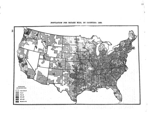 Original 1883 Scribners Atlas Colored Population Map 1880 Census Chart