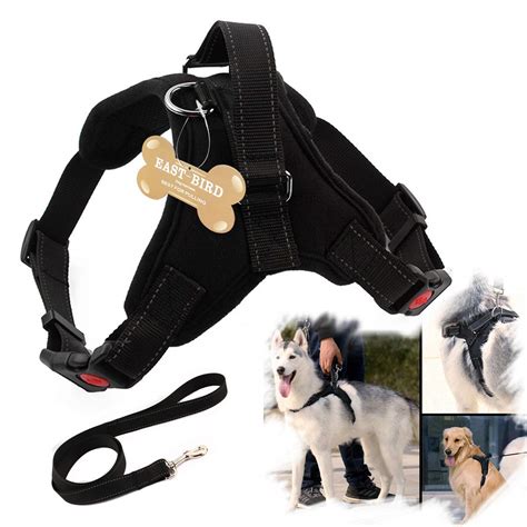 East Bird No Pull Dog Harness Best For Training Walking Black S For