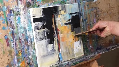 Abstract Expressionist Oil Painting Demo Session By
