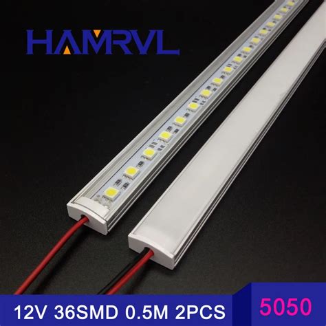 2x50cm Brighkitchen Led Strip Rgb Dc12v 36smd 5050 Led Hard Rigid Strip