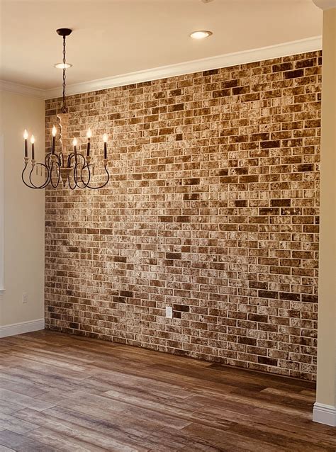 30 Accent Wall With Brick Fireplace