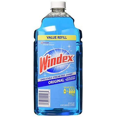Windex Original Glass Cleaner Refill 676 Ounces 2 Liter Pack Of 2