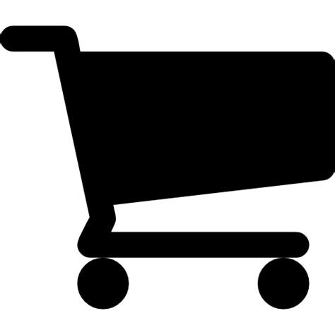 Icon Shopping Cart Black White Stock Vector Colourbox