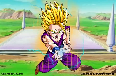 Manga color goku with intro outro ultimates attacks dramatic finish including the top stage. DBZ SSj2 gohan by Tp1mde on DeviantArt