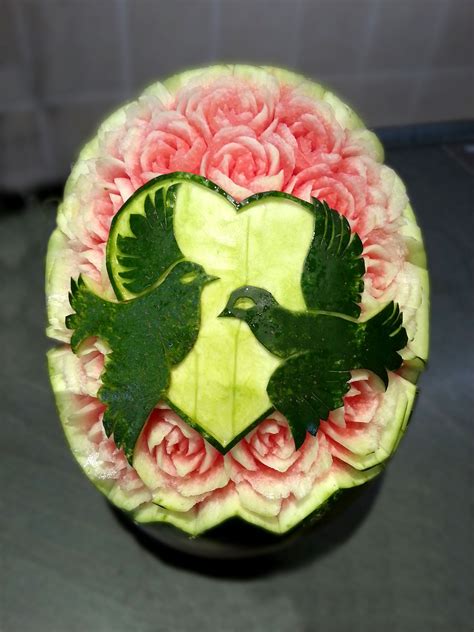Watermelon Carving Wedding Inspiration Animali Di Frutta Sculture Di