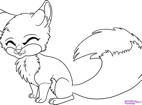 Cute Anime Animals Coloring Pages At Free Printable