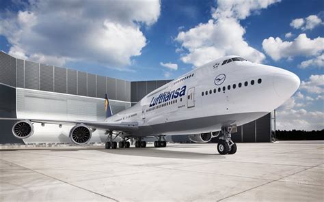Descargar Fondos De Pantalla El Airbus A380 Lufthansa Del Aeropuerto