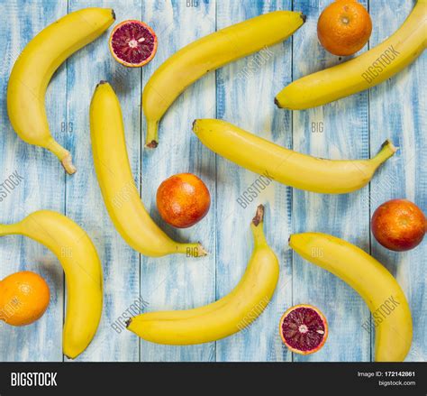 Fresh Bananas Oranges Image And Photo Free Trial Bigstock