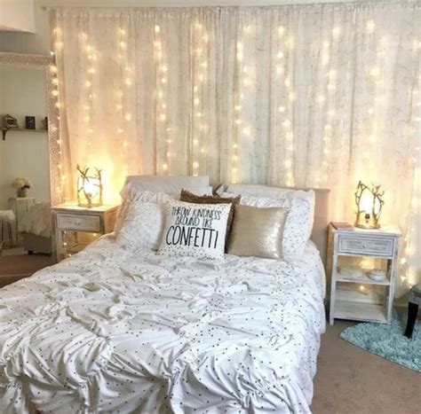 Curtain Led Lights Aesthetic Bedroom Room Inspiration Bedroom