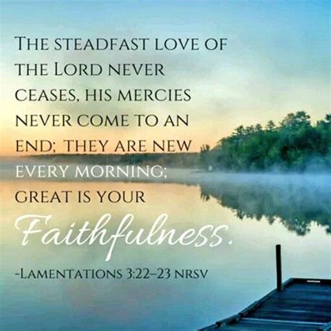 The Steadfast Love Of The Lord Never Ceases His Mercies Never Come To