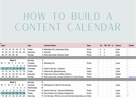 How To Build A Content Calendar — Apher Consulting