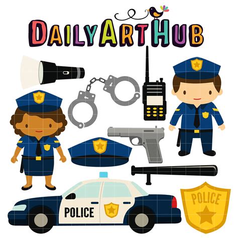Little Police Clip Art Set Daily Art Hub Free Clip Art Everyday