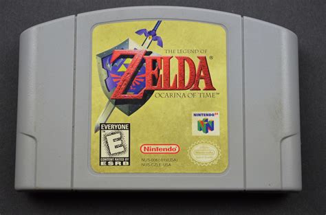 The Legend Of Zelda Ocarina Of Time Nintendo 64 Video Game Cartridge