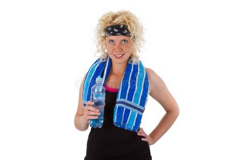 Fitness Woman Drinking Water Stock Photo Image Of Slim Water 26147680