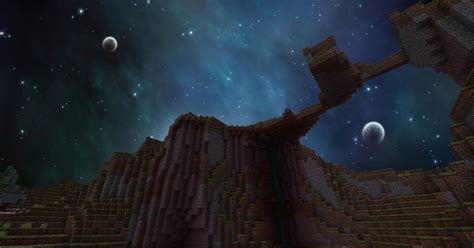 Actually wanted to make a version with clothes, but deleted them, sadly. How I wish the night sky looked. : Minecraft