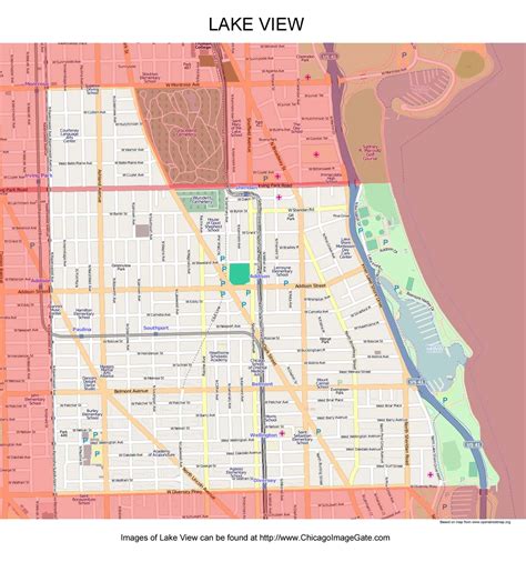 Lakeview Neighborhood Chicago Map Daisie Corrianne