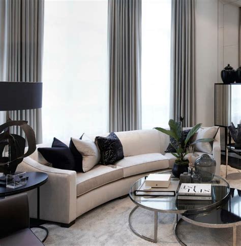Curved Living Room Sofa House Plan Ideas