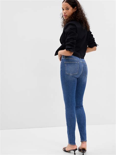 high rise true skinny jeans with washwell gap