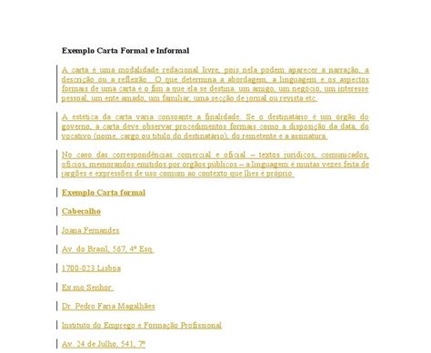 Exemplo De Uma Carta Formal Recipes Blog U