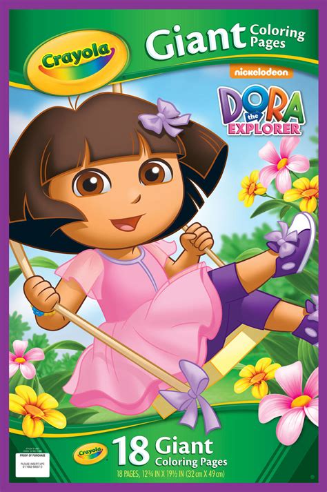 Giant Coloring Pages Dora The Explorer Crayola