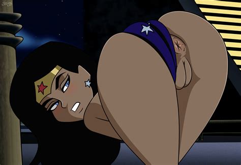 Randomrandom Wonder Woman Dc Comics Dcau Justice League Tagme Anus Blush Clothes Pull