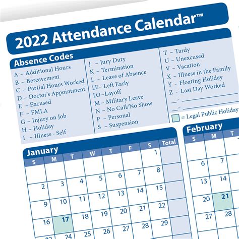Yearly Employee Attendance Calendar Yearly Calendar Hrdirect
