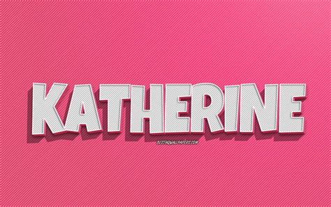 Download Wallpapers Katherine Pink Lines Background Wallpapers With