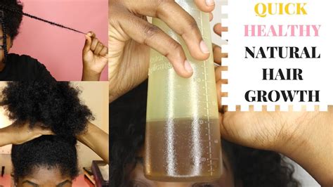 diy hair growth oil for long strong healthy natural hair even 4b 4c hair types youtube