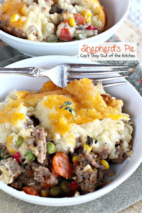 My shepherds pie is a bit different. Shepherd's Pie - Can't Stay Out of the Kitchen