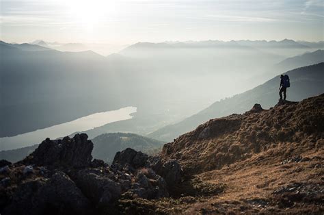 Mountain Sunrise Hiking In The Austrian Alps