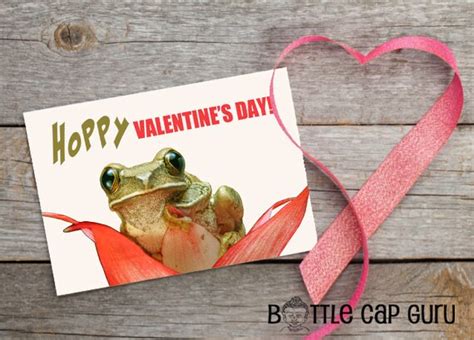 Printable Valentines Day Greeting Card Hoppy Etsy