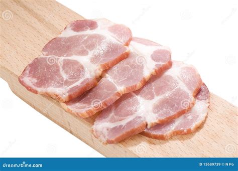 Sliced Cooked Pork Neck Royalty Free Stock Images Image 13689739