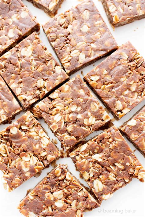 I just thought the bars looked a little more presentable. 4 Ingredient No Bake Chocolate Peanut Butter Oatmeal Bars ...
