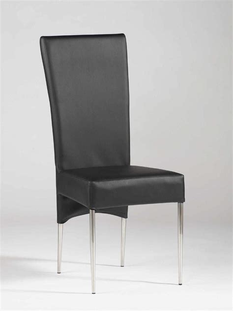 Modern and contemporary dining chairs from room & board. Black Leather Ultra Contemporary Dining Room Chair with ...