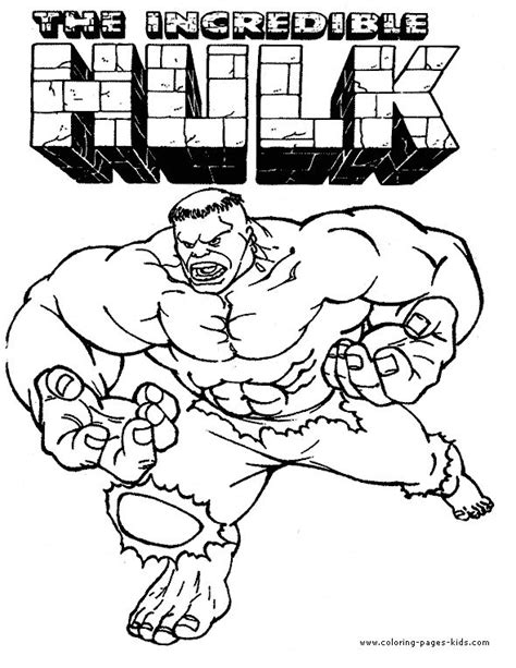 These coloring pages help to build their interest in the actual hulk franchise. The Hulk color page | Superhero coloring pages, Marvel ...