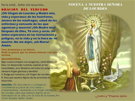 Oración A La Virgen De Lourdes