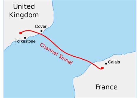 Channel Tunnel Map